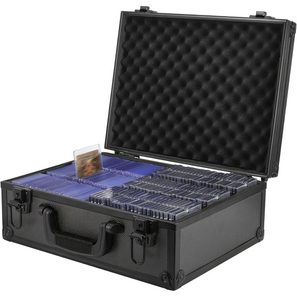 LOVFEN Hard-Shell Trading Card Storage Case – 6 Compartments, Key Lock